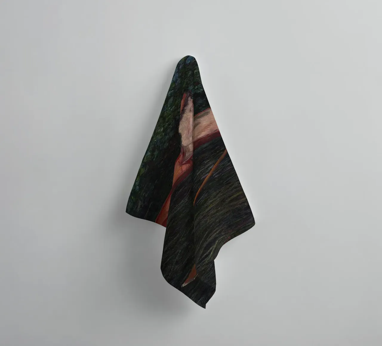 Claude Monet - In barca sul fiume Epte asciugamano da bagno da Timeless Artworks