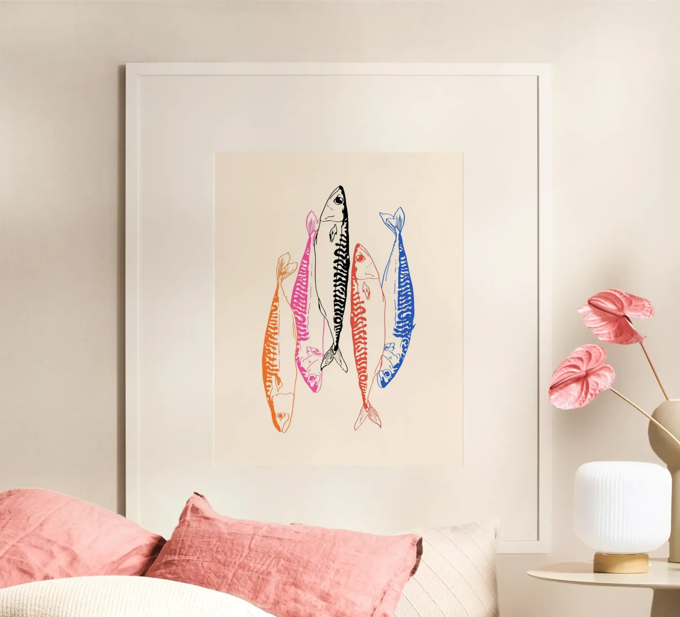 Mackerel Retro poster van EDMPROJECT