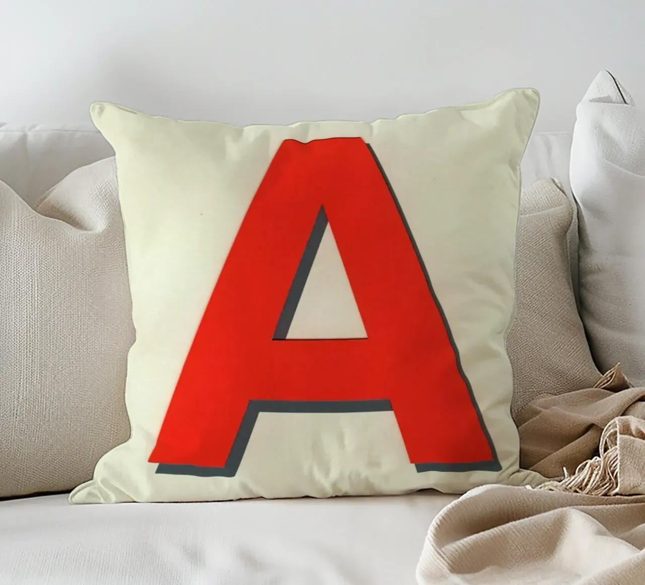 Neon Red A cuscino da Rosi Feist