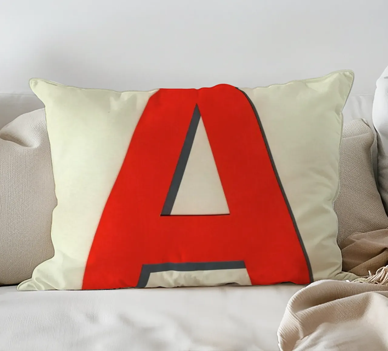 Neon Red A cuscino da Rosi Feist