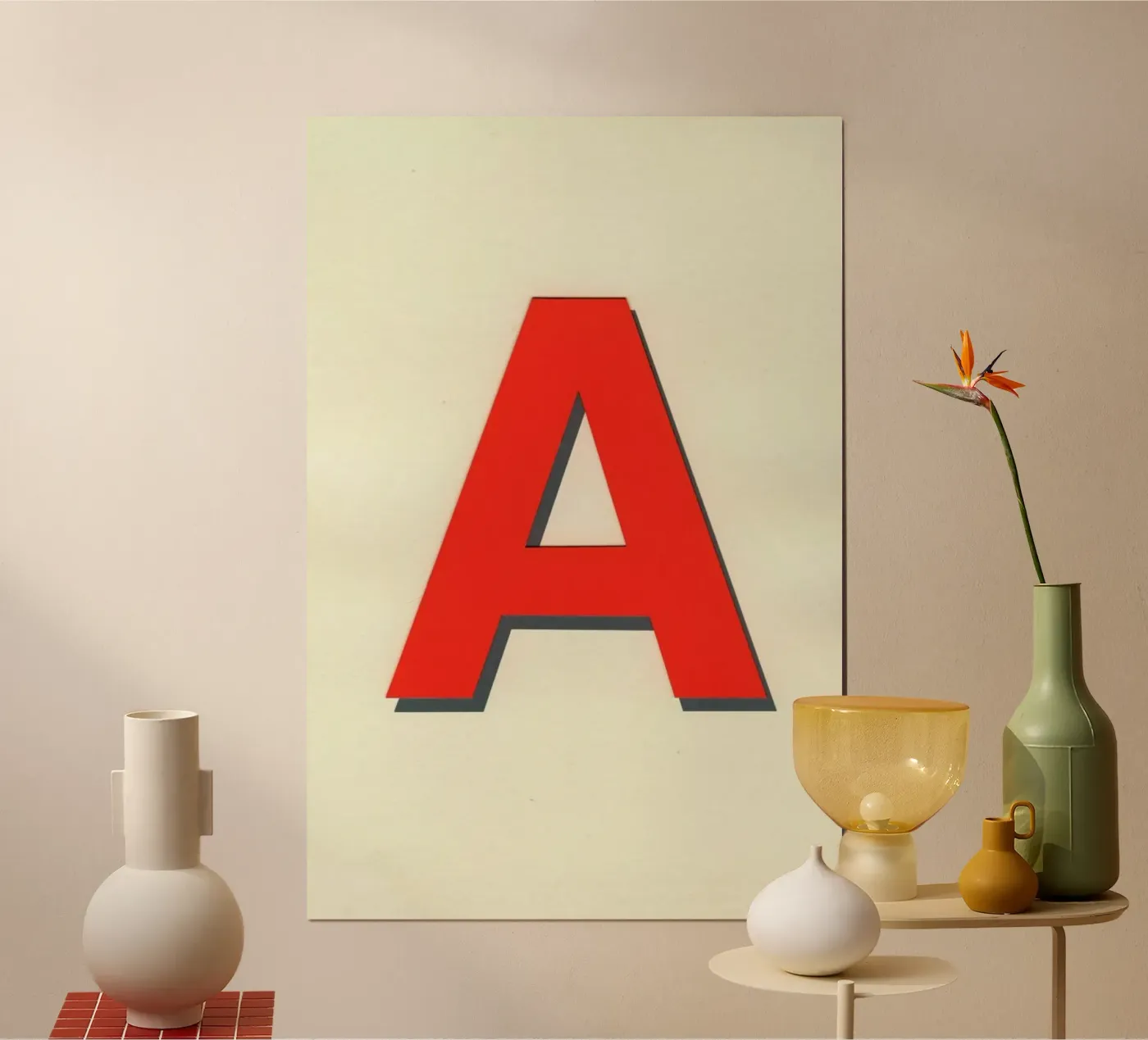 Neon Red A poster da Rosi Feist