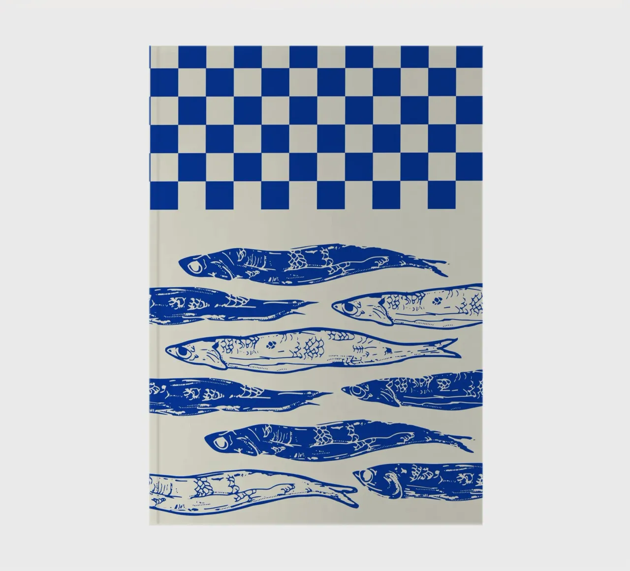 Sardines nordiques à carreaux carnet de notes de EDMPROJECT