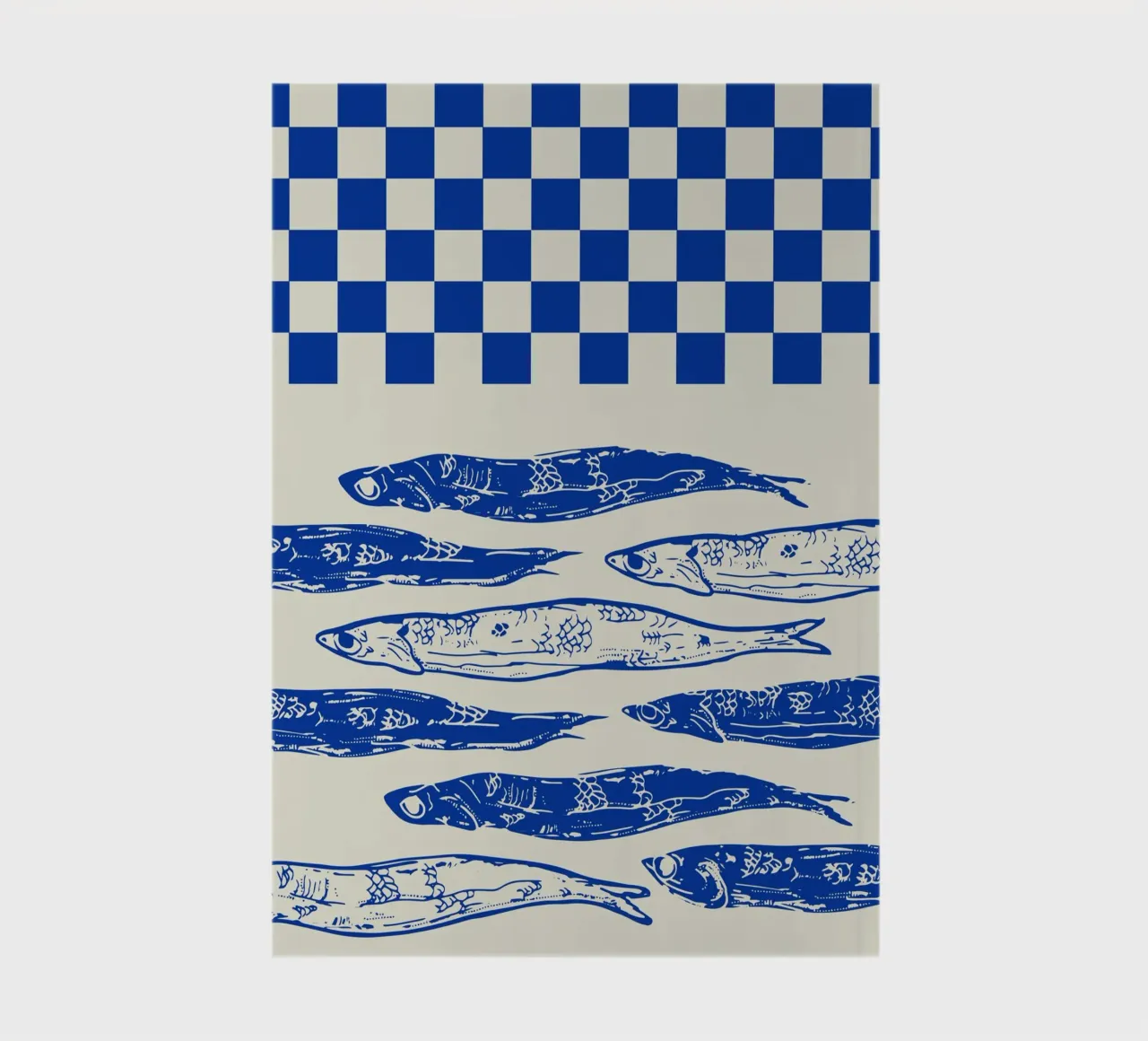 Sardines nordiques à carreaux carnet de notes de EDMPROJECT