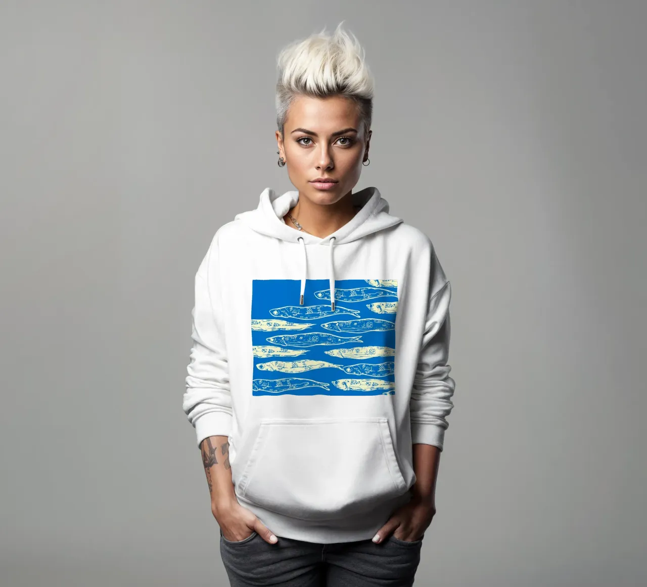 Ballo delle sarde felpa con cappuccio da EDMPROJECT
