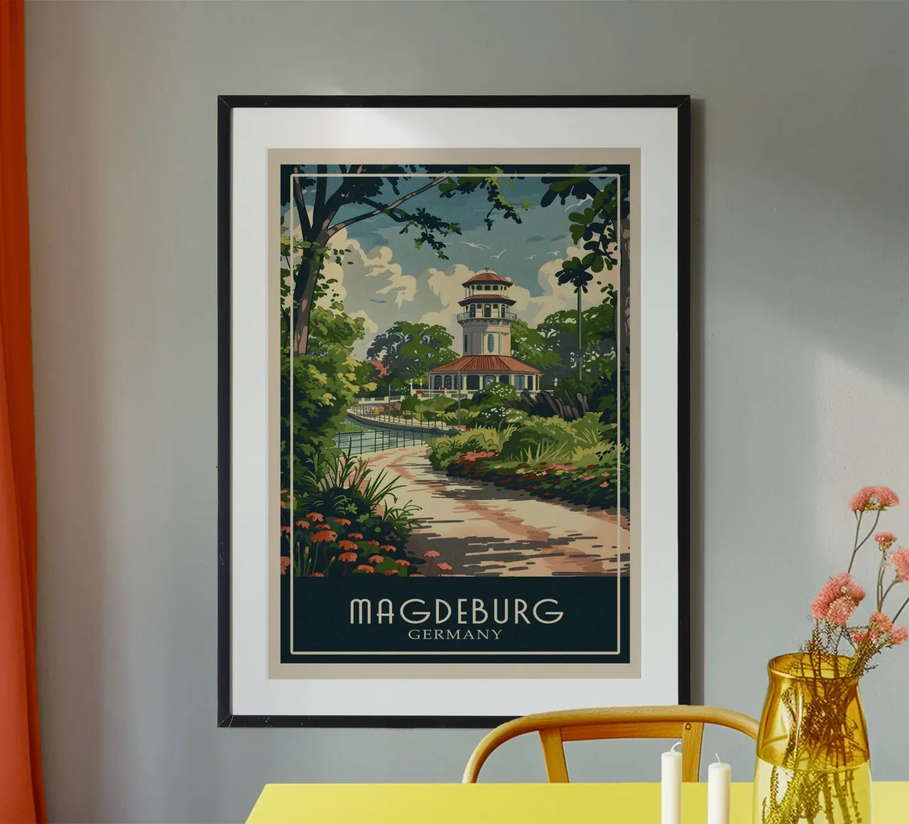 Magdeburg Germany poster da Travelstudio