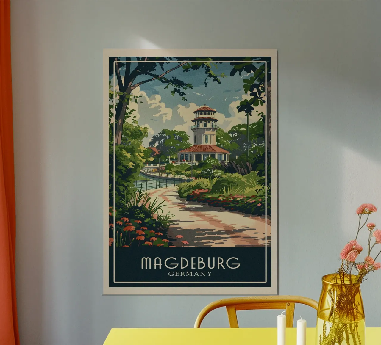 Magdeburg Germany poster da Travelstudio