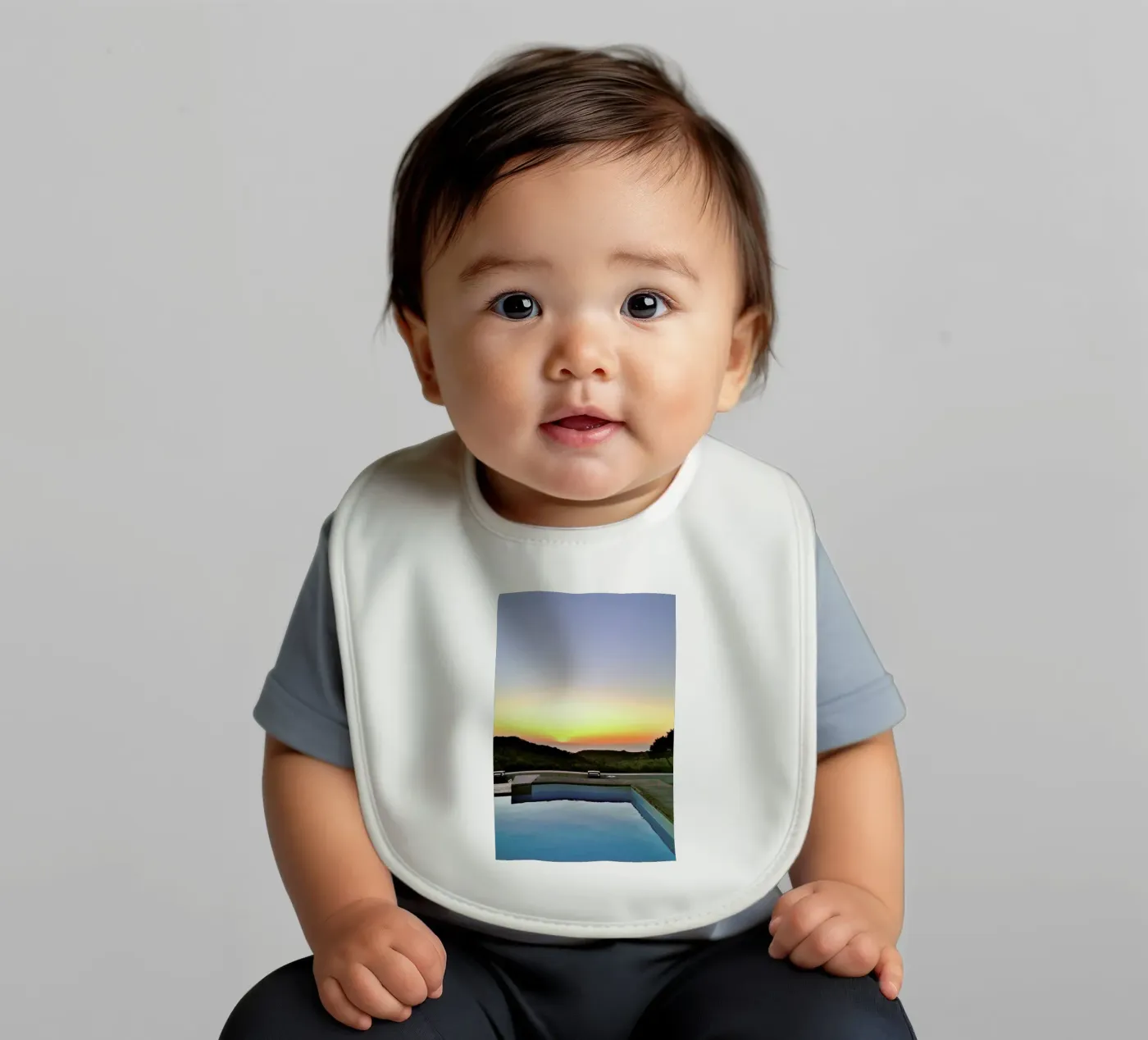 La Pool baby bib by Maria Sattrup