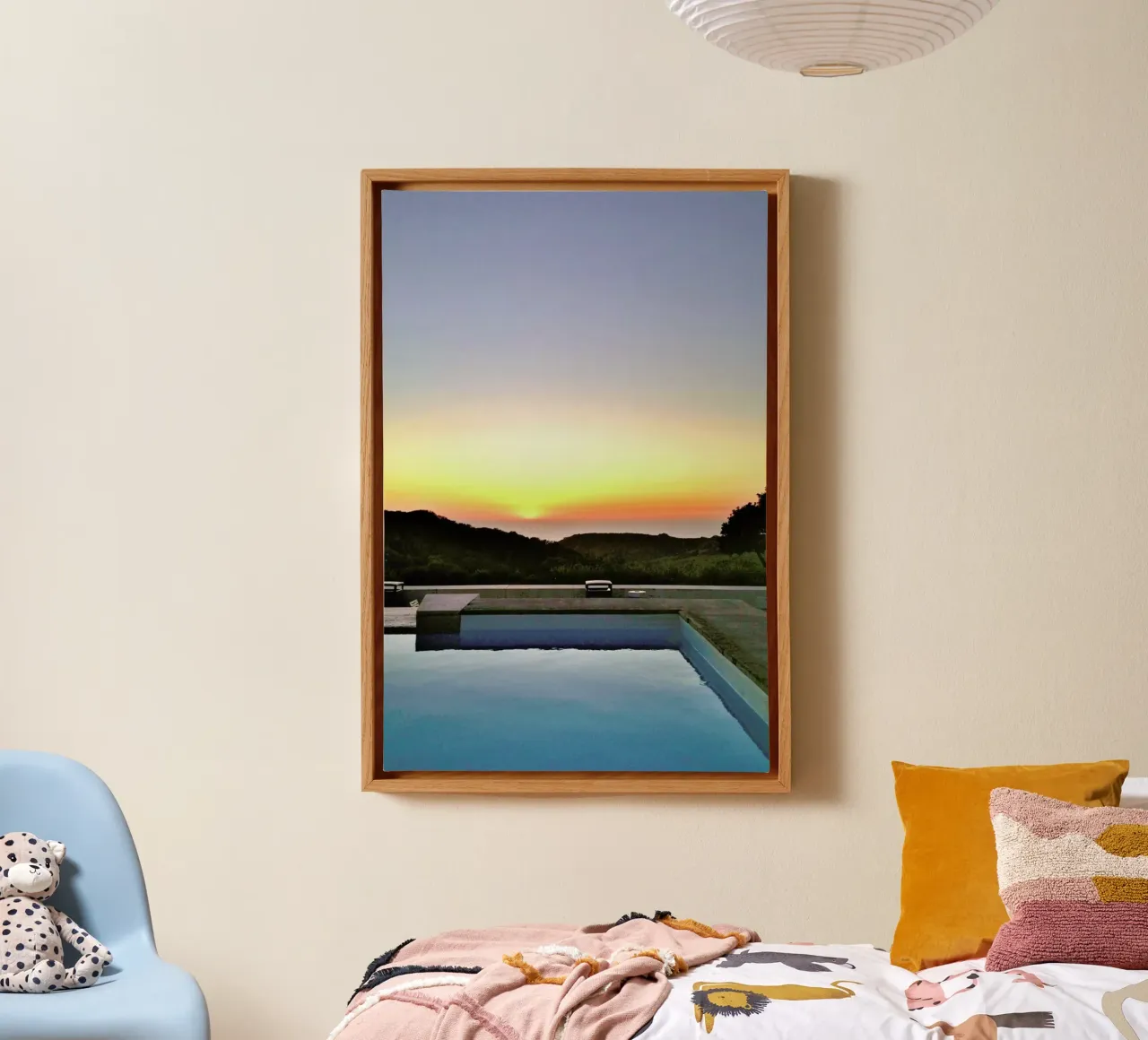 La Pool tela con Cornice a cassetta da Maria Sattrup