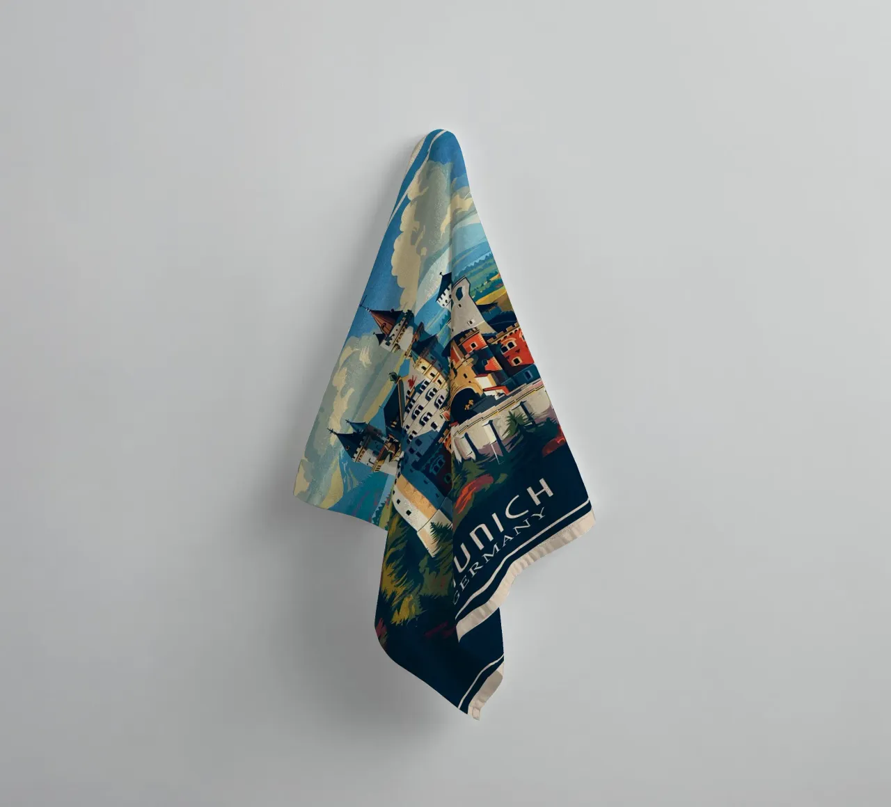 Munich Germany towel by Travelstudio