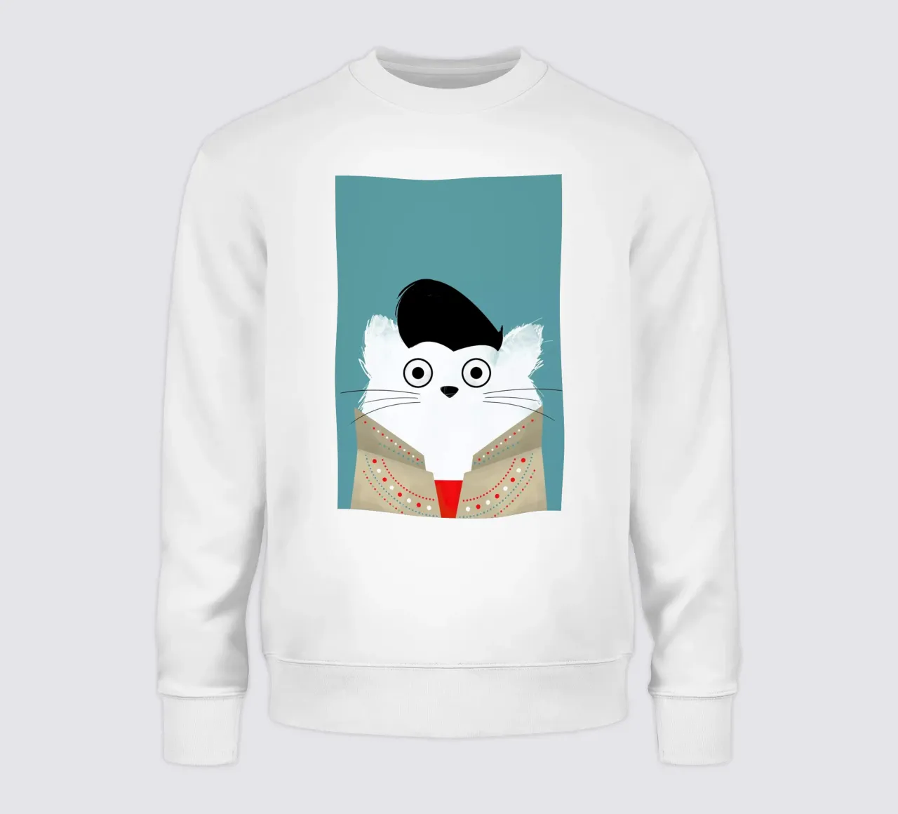 Cat - Elvis felpa da Doozal