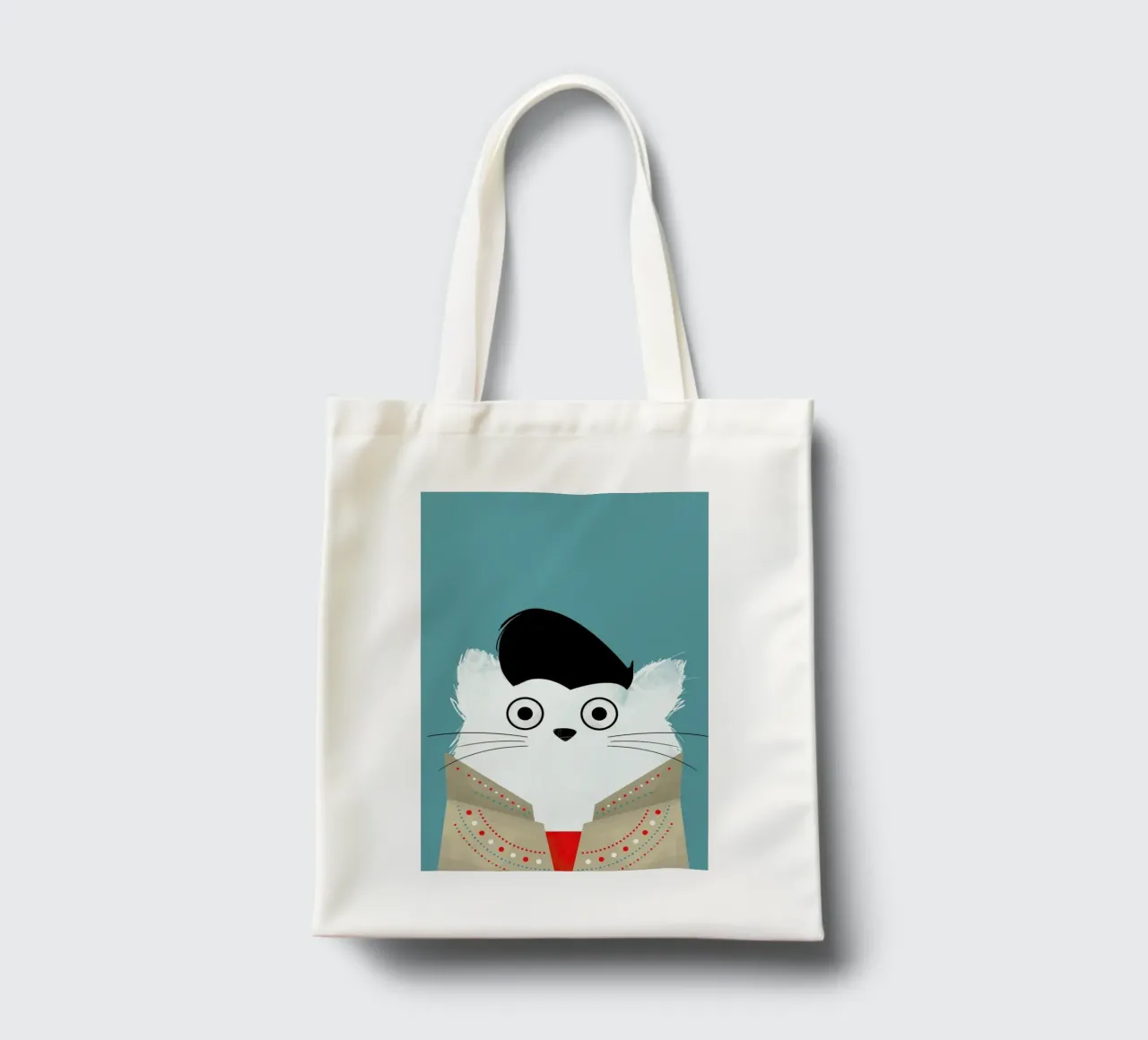 Cat - Elvis borsa in juta da Doozal
