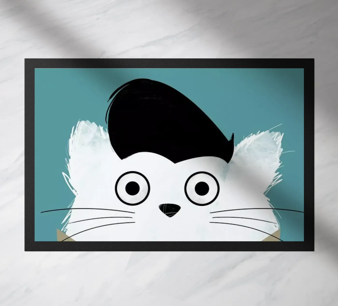 Cat - Elvis doormat by Doozal
