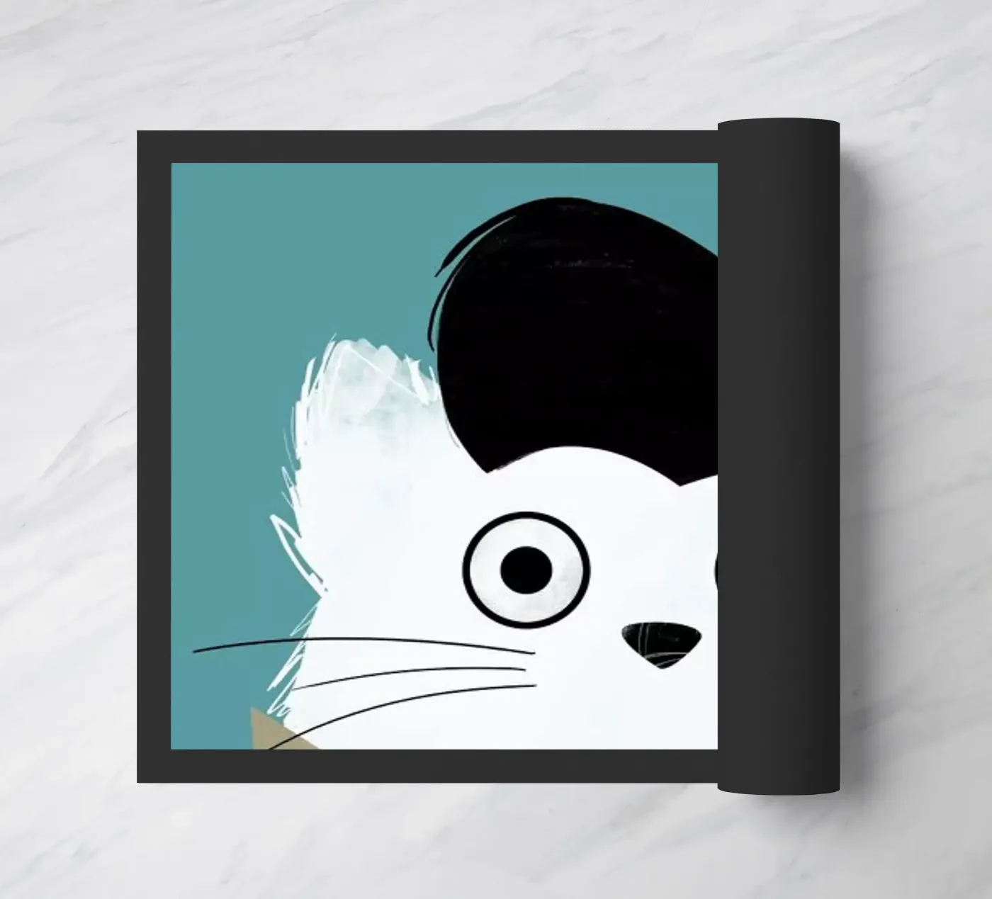 Cat - Elvis doormat by Doozal
