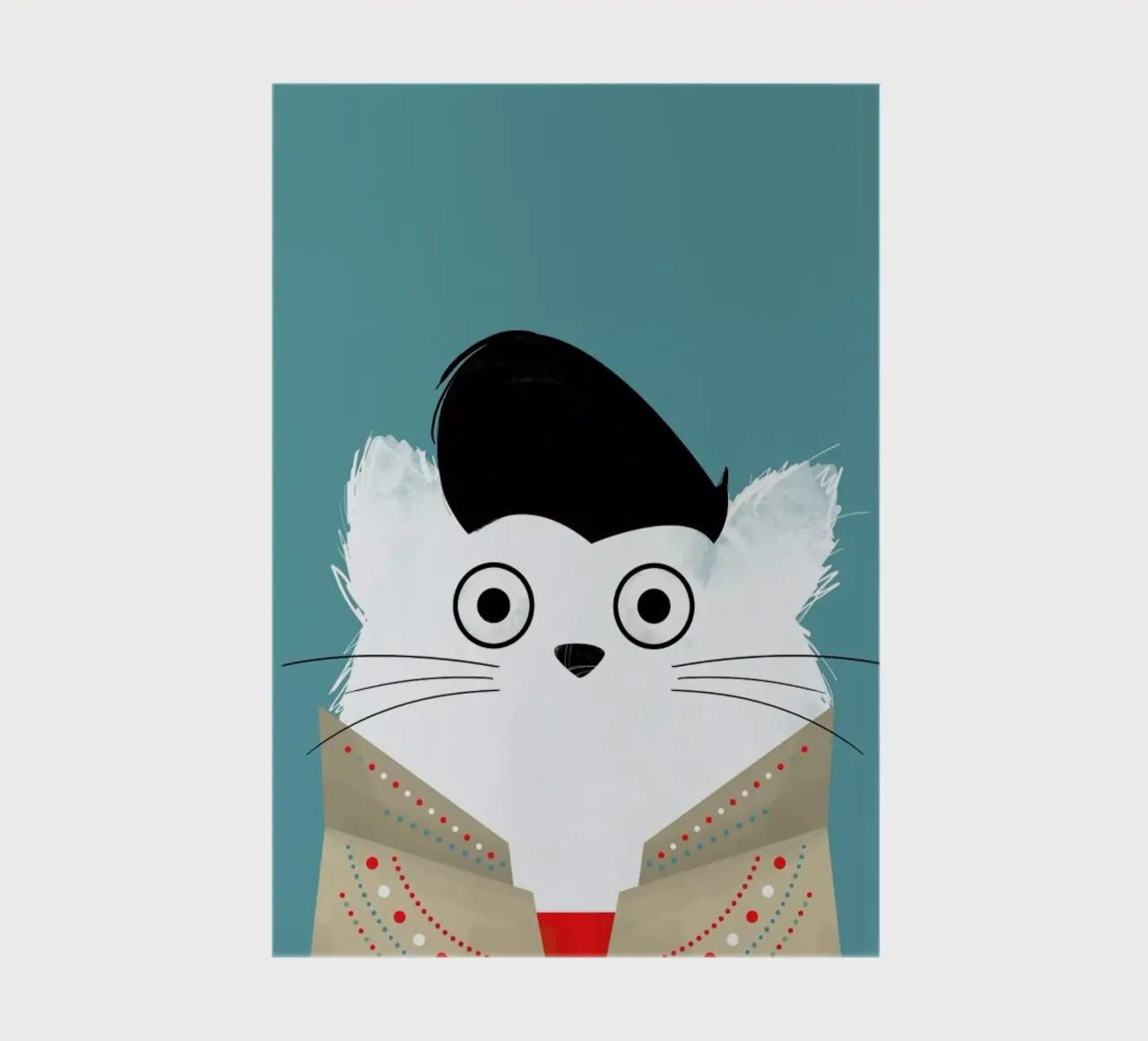 Cat - Elvis notebook by Doozal
