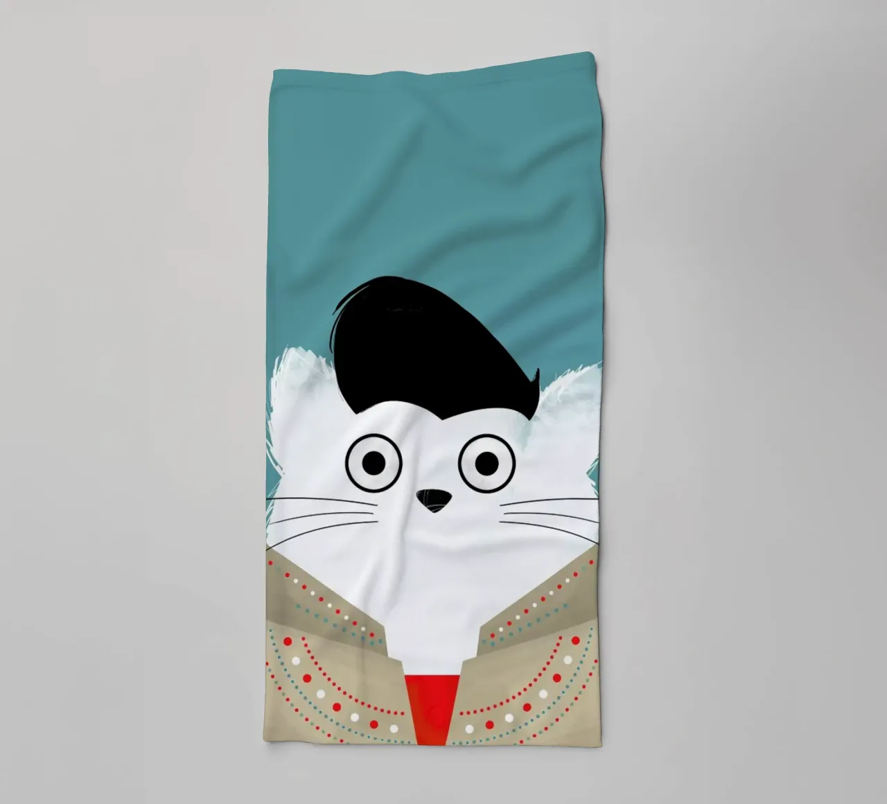Cat - Elvis asciugamano da bagno da Doozal