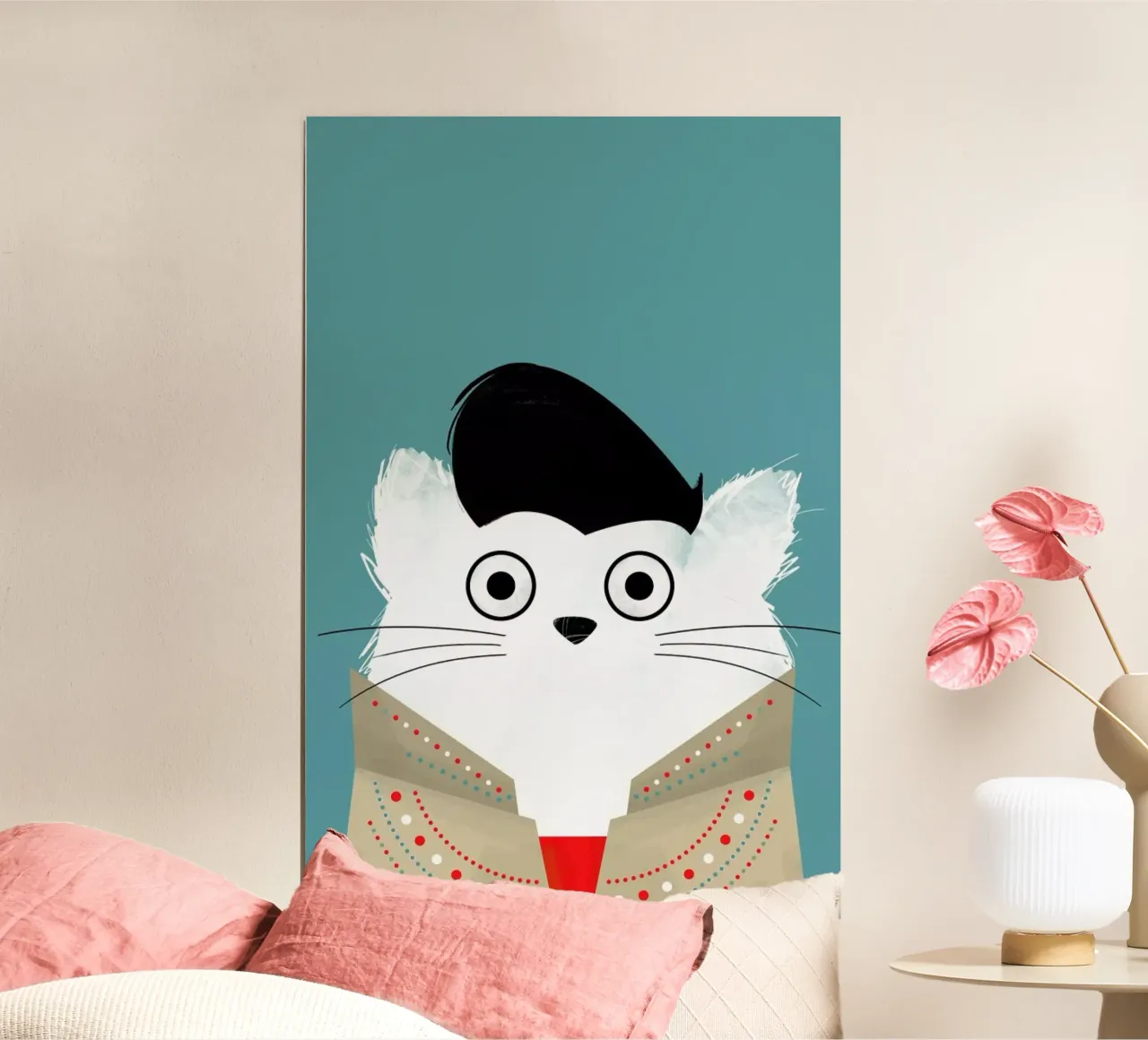 Cat - Elvis poster da Doozal