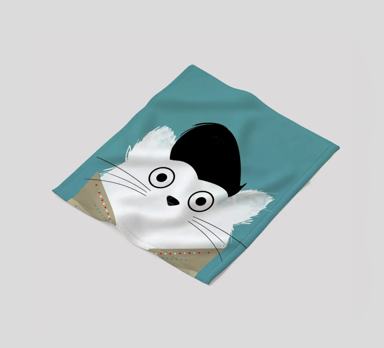 Cat - Elvis coperta in pile da Doozal
