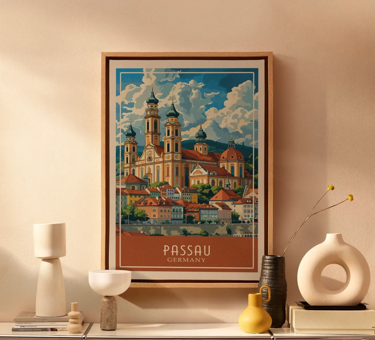 Passau Germany tela con Cornice a cassetta da Travelstudio