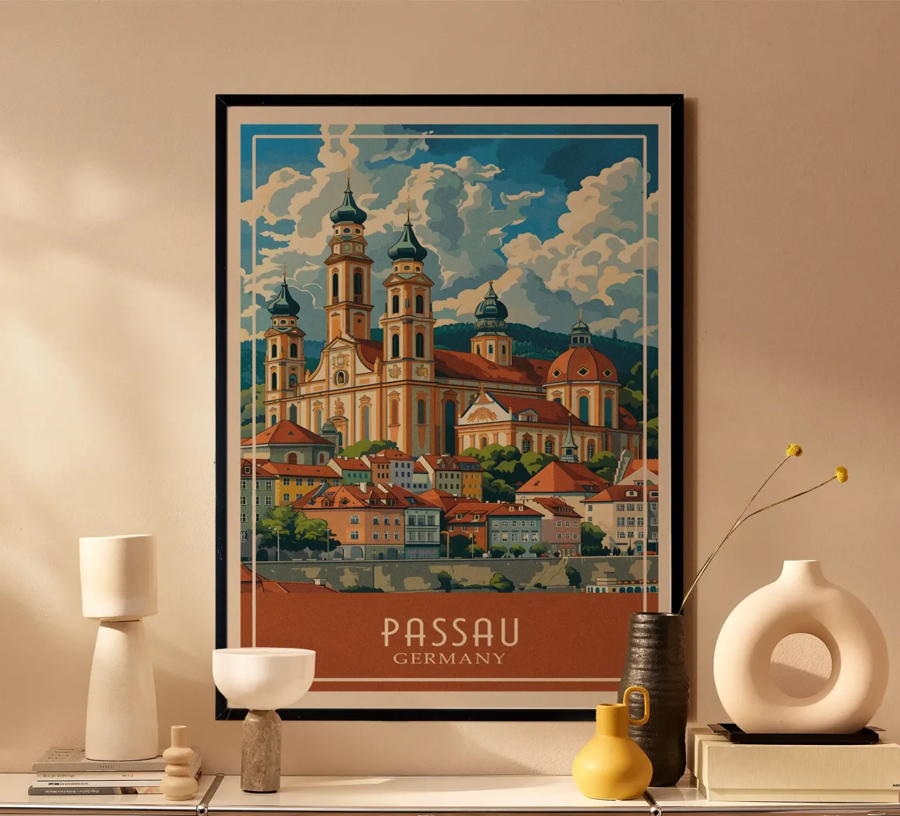 Passau Germany Poster von Travelstudio