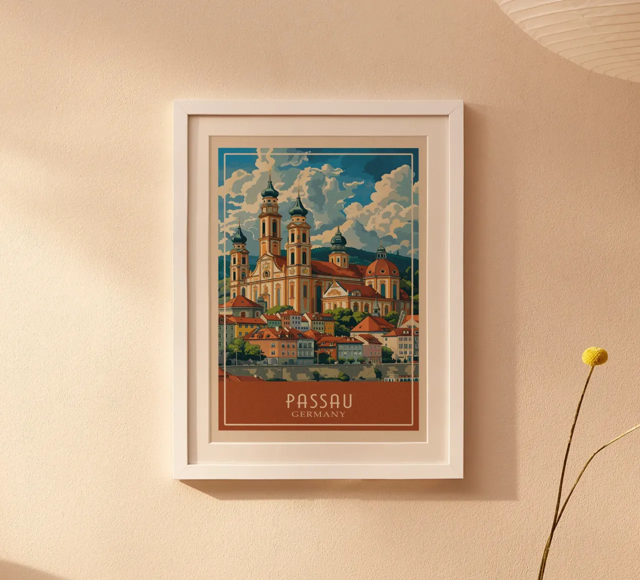 Passau Germany Poster von Travelstudio
