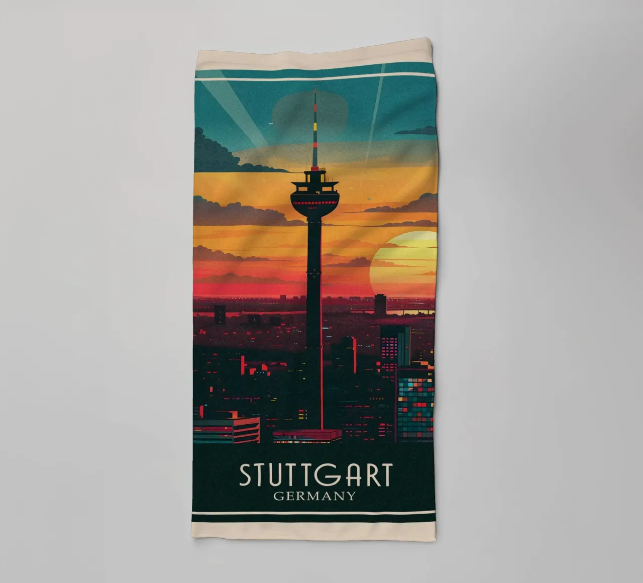 Stuttgart Germany asciugamano da bagno da Travelstudio