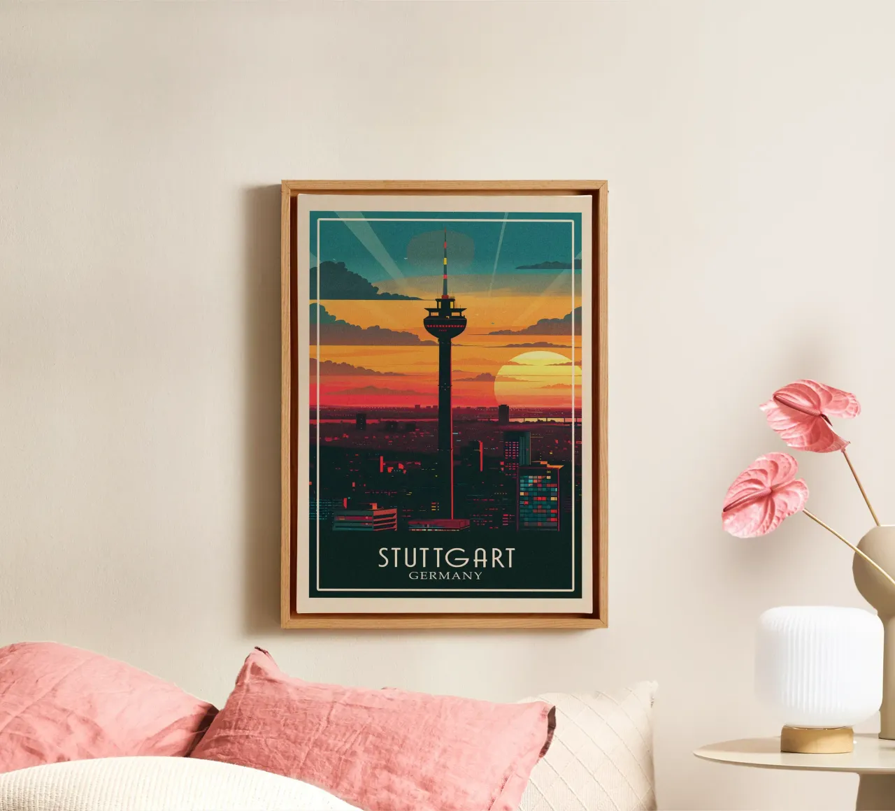 Stuttgart Germany Leinwand von Travelstudio
