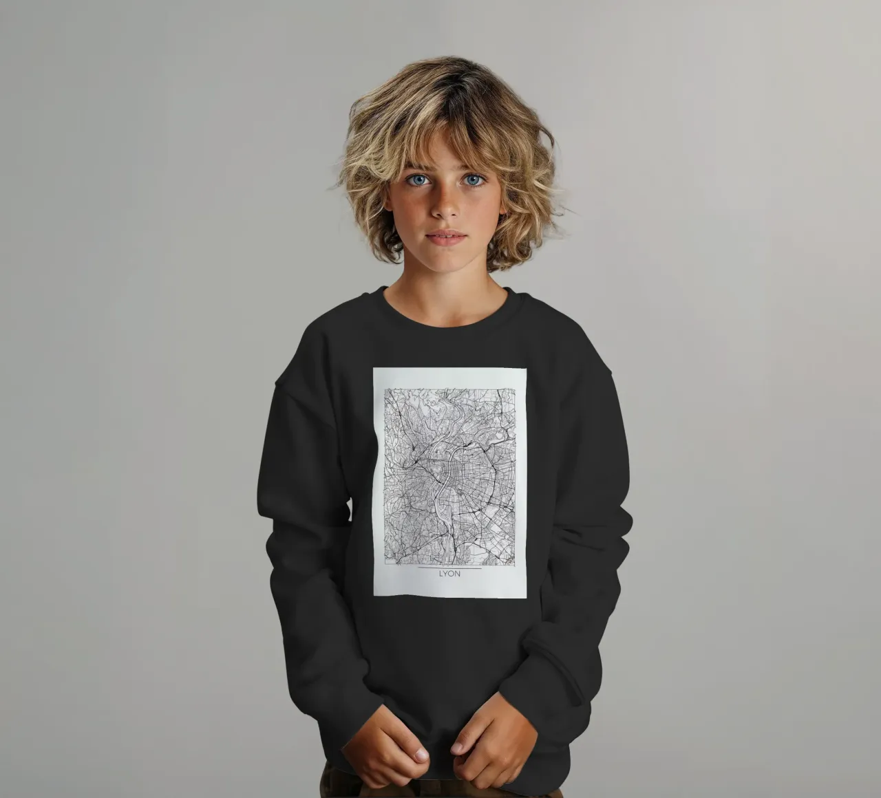 Lyon Minimal felpa bambino da Hubert Roguski