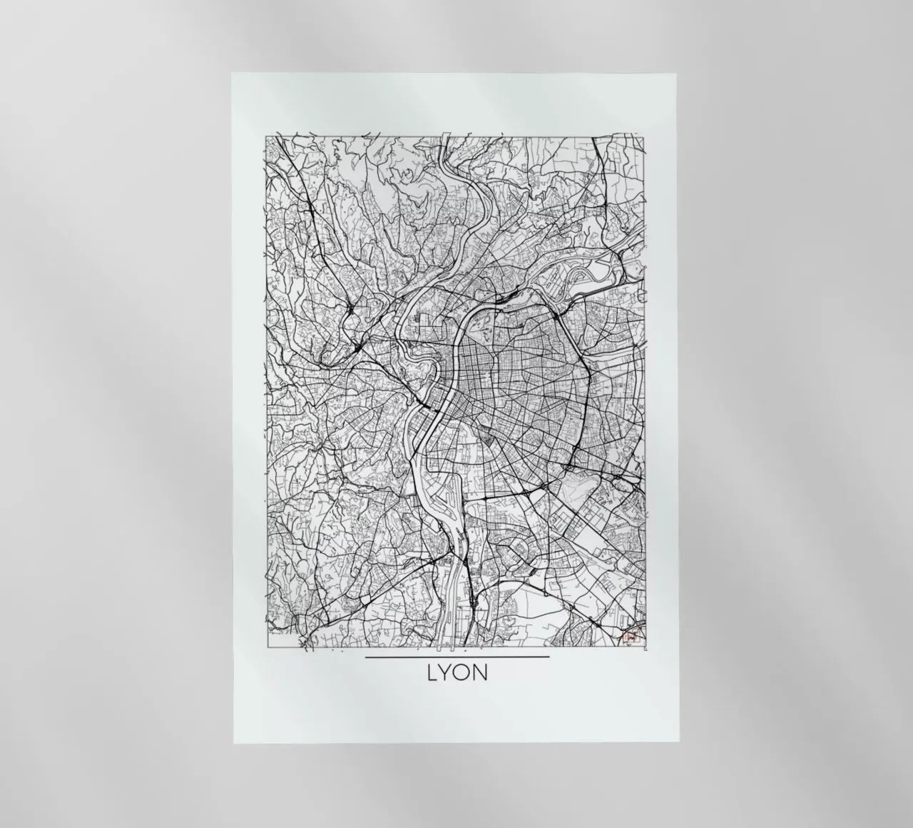 Lyon Minimal pellicola backlit da Hubert Roguski