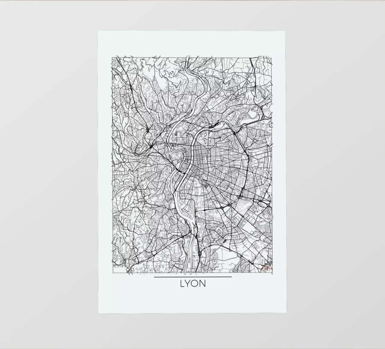 Lyon Minimal pellicola backlit da Hubert Roguski