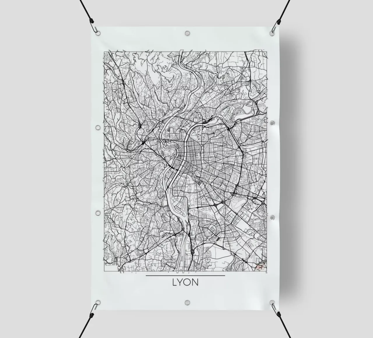Lyon Minimal telo in pvc da Hubert Roguski