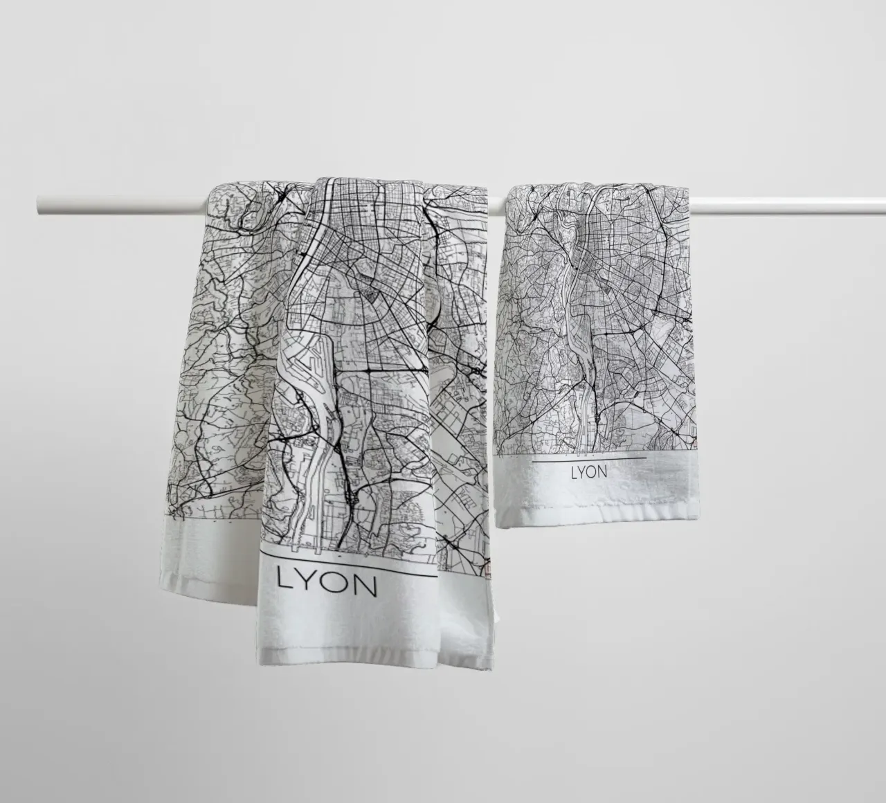 Lyon Minimal asciugamano da bagno da Hubert Roguski