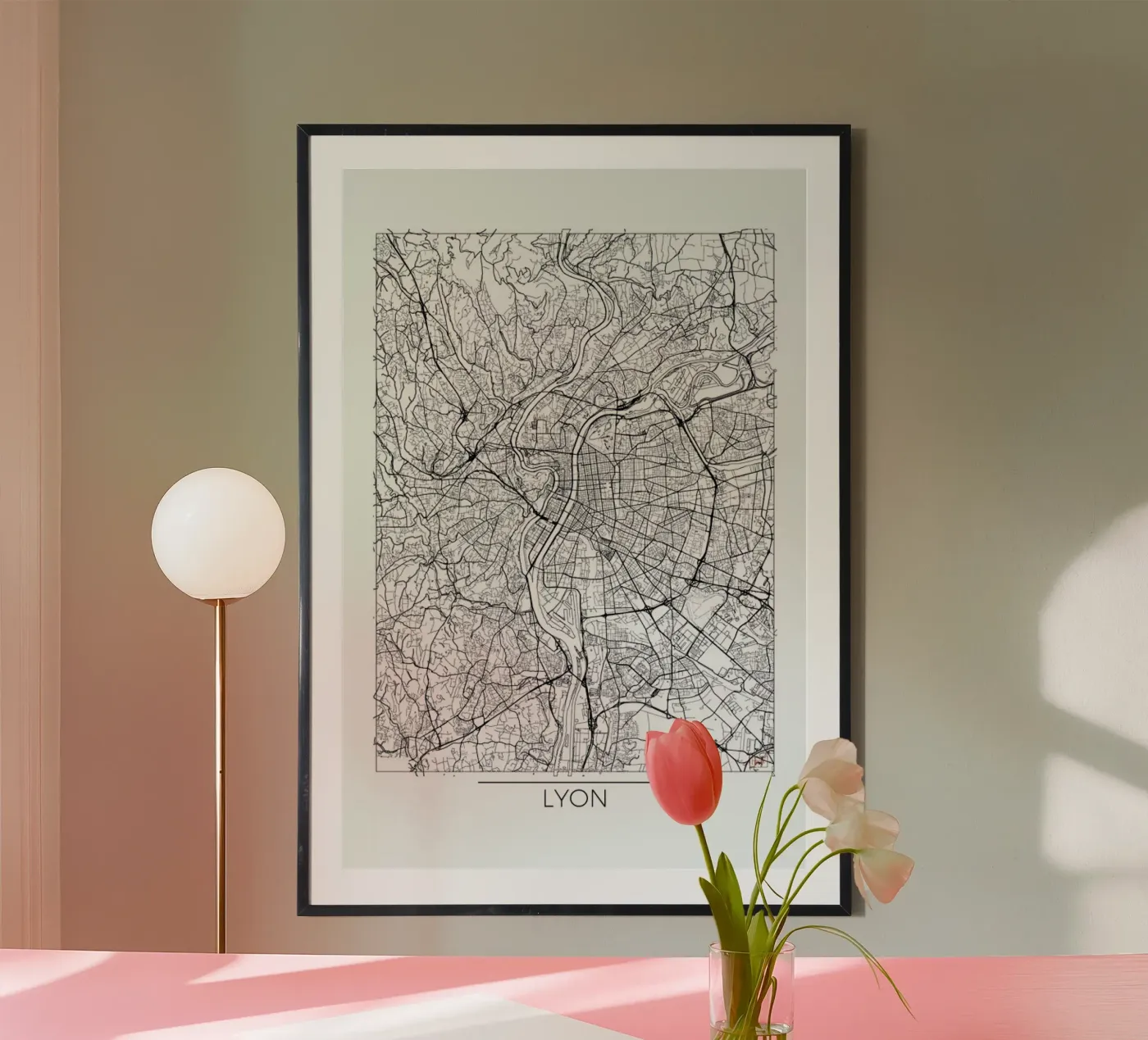Lyon Minimal poster da Hubert Roguski