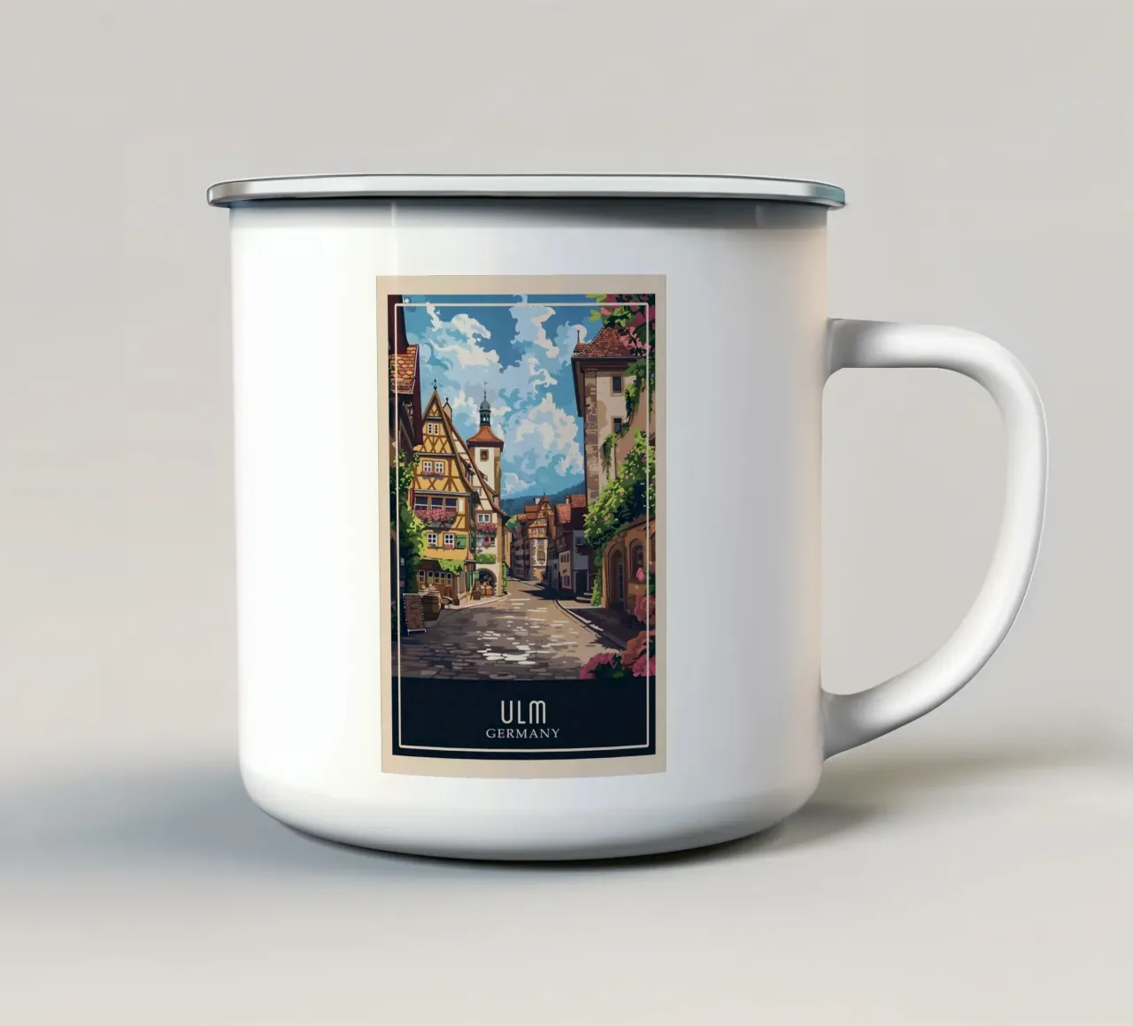 Ulm Germany tazza in smalto da Travelstudio