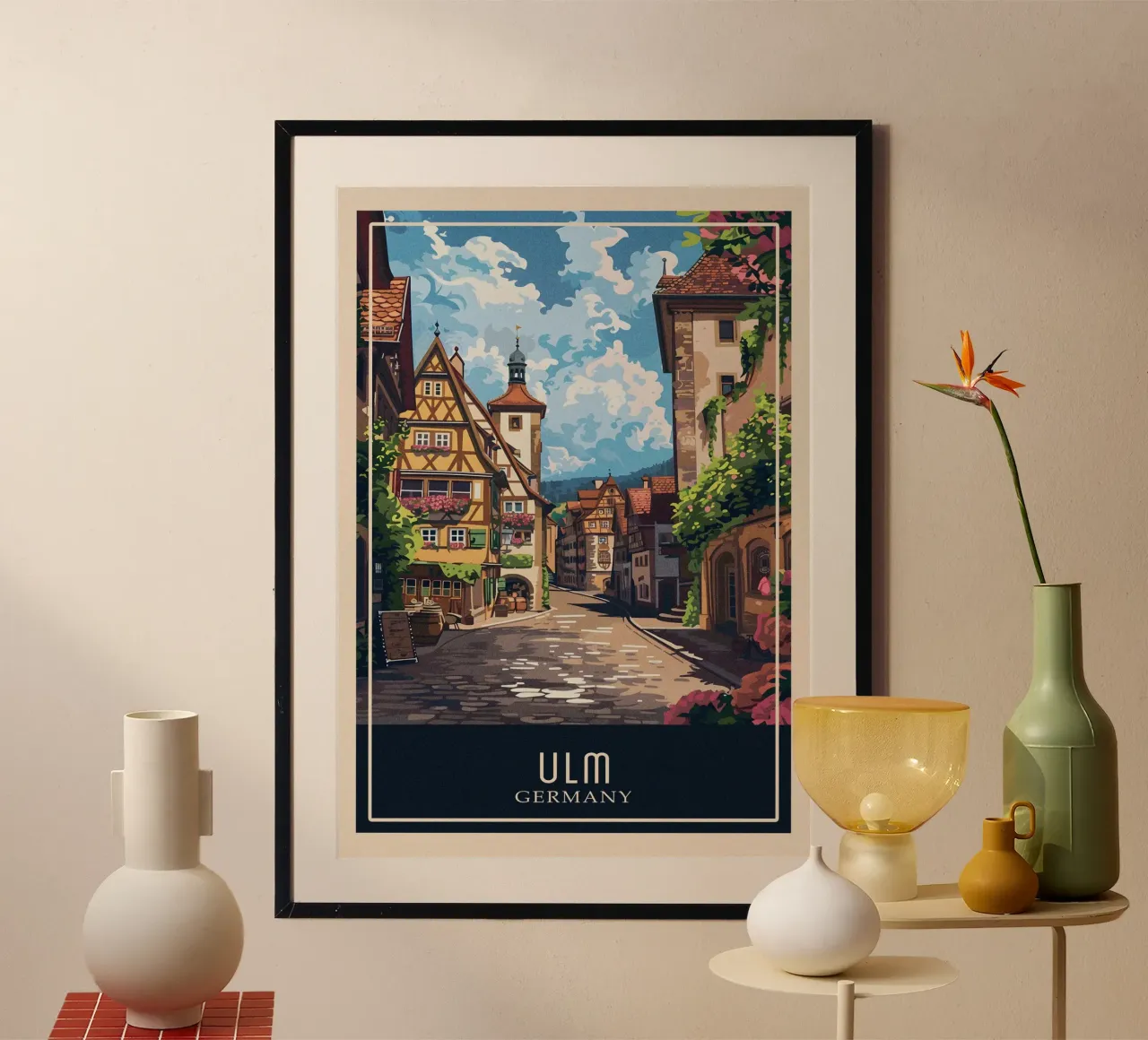 Ulm Germany poster da Travelstudio