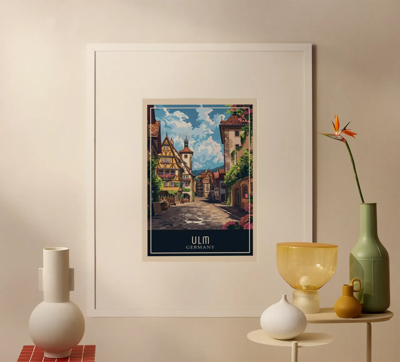 Ulm Germany poster da Travelstudio