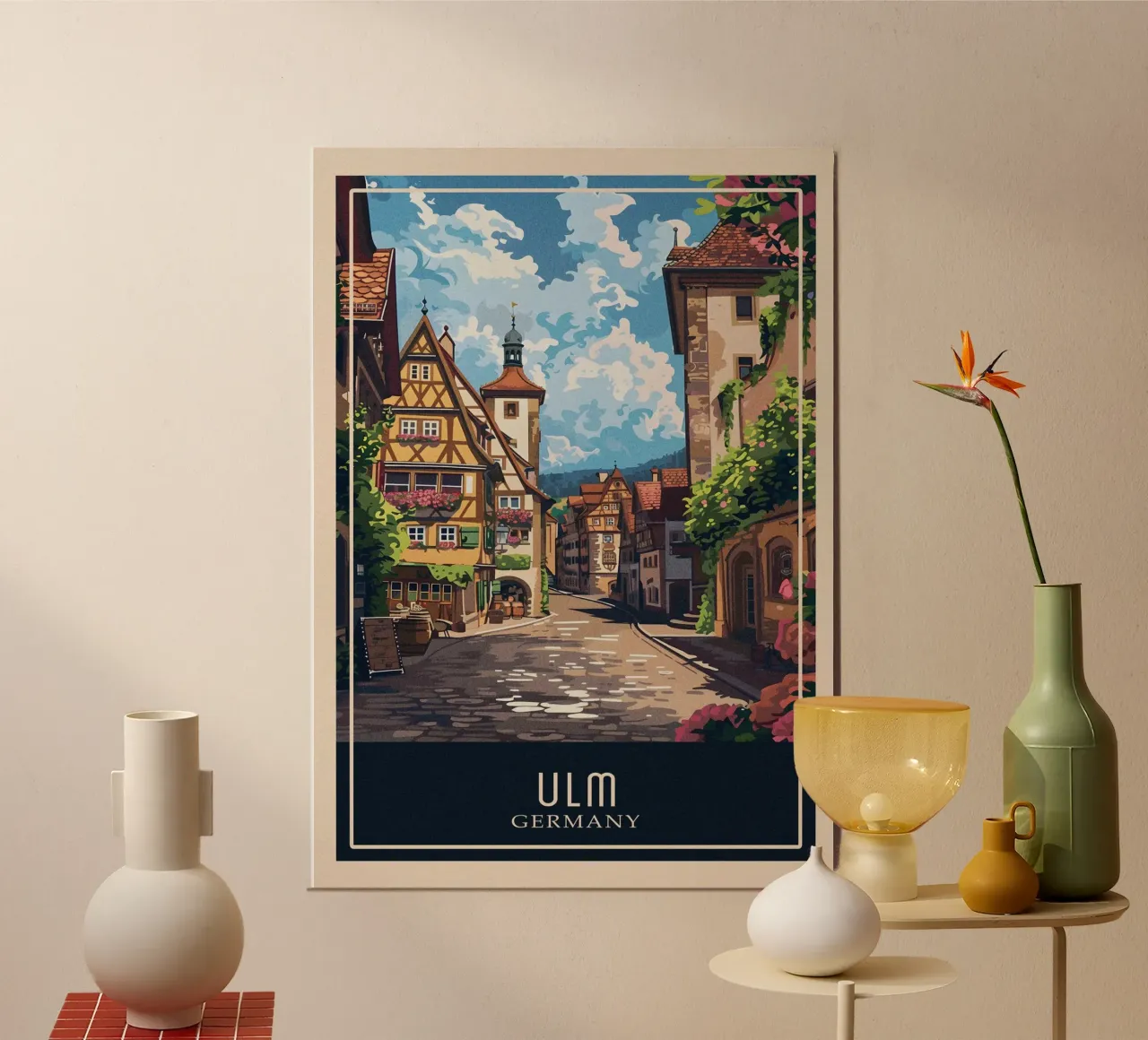 Ulm Germany poster da Travelstudio