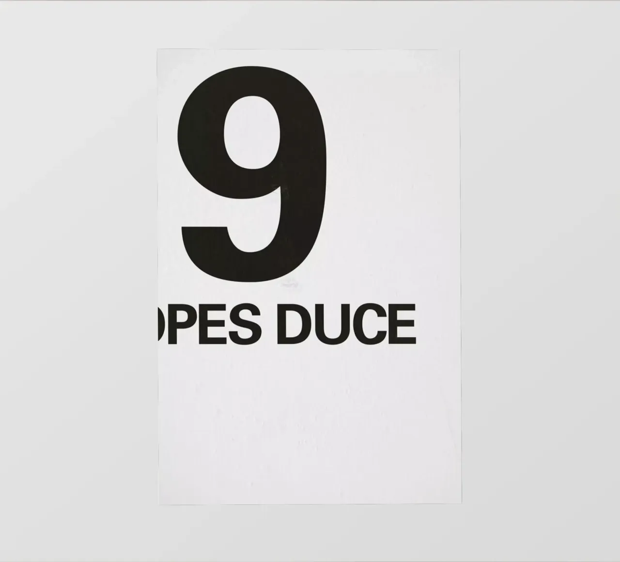 The Duce Poster pellicola backlit da And I Love You She Said