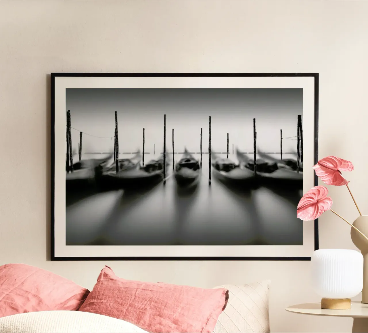 Venedig - Gondola Study 1 poster con telaio in alluminio da Håggard Photography | Ronny Behnert