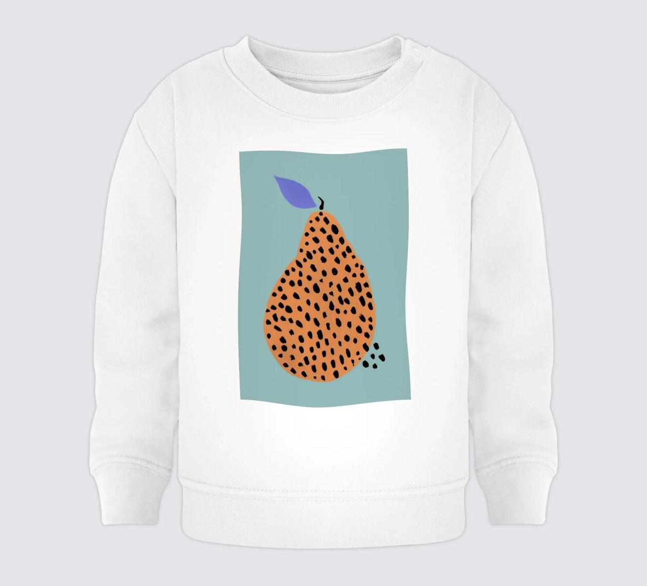 Joyful Fruits - Pear felpa neonato da Atelier Mave
