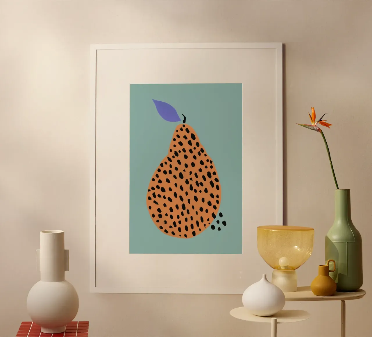 Joyful Fruits - Pear carta hahnemühle da Atelier Mave