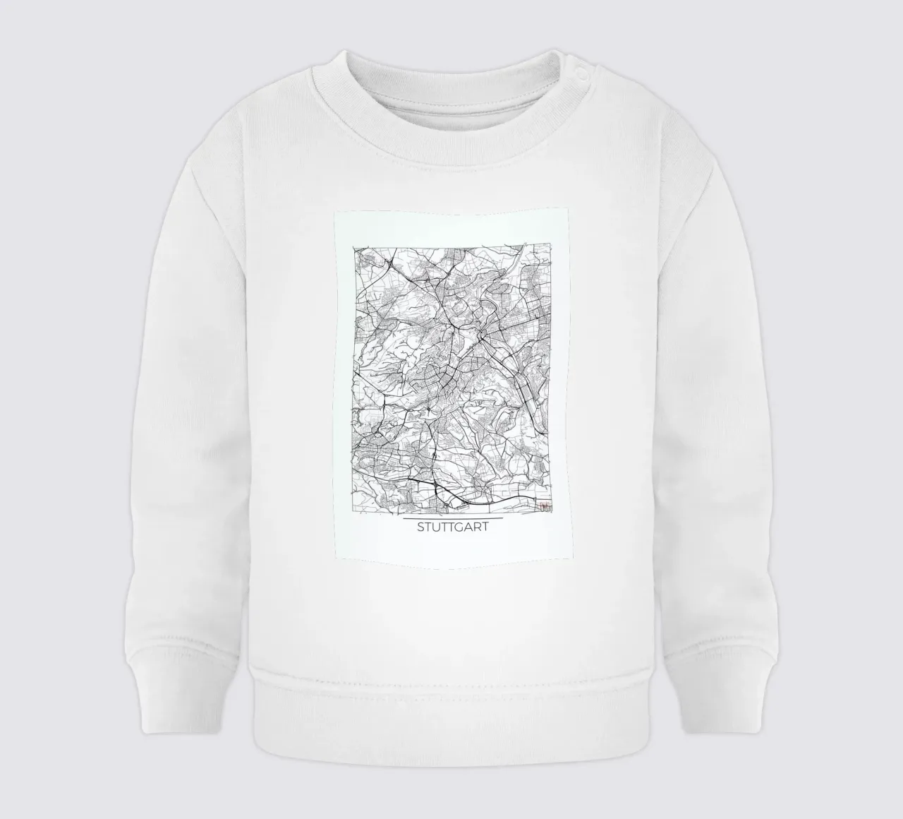 Stuttgart Minimal Baby Sweatshirt von Hubert Roguski