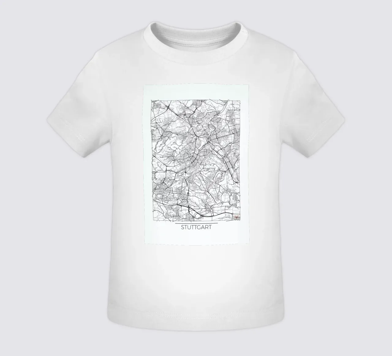 Stuttgart Minimal baby t-shirt by Hubert Roguski