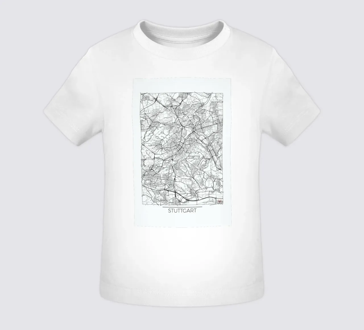 Stuttgart Minimal Baby T-Shirt von Hubert Roguski