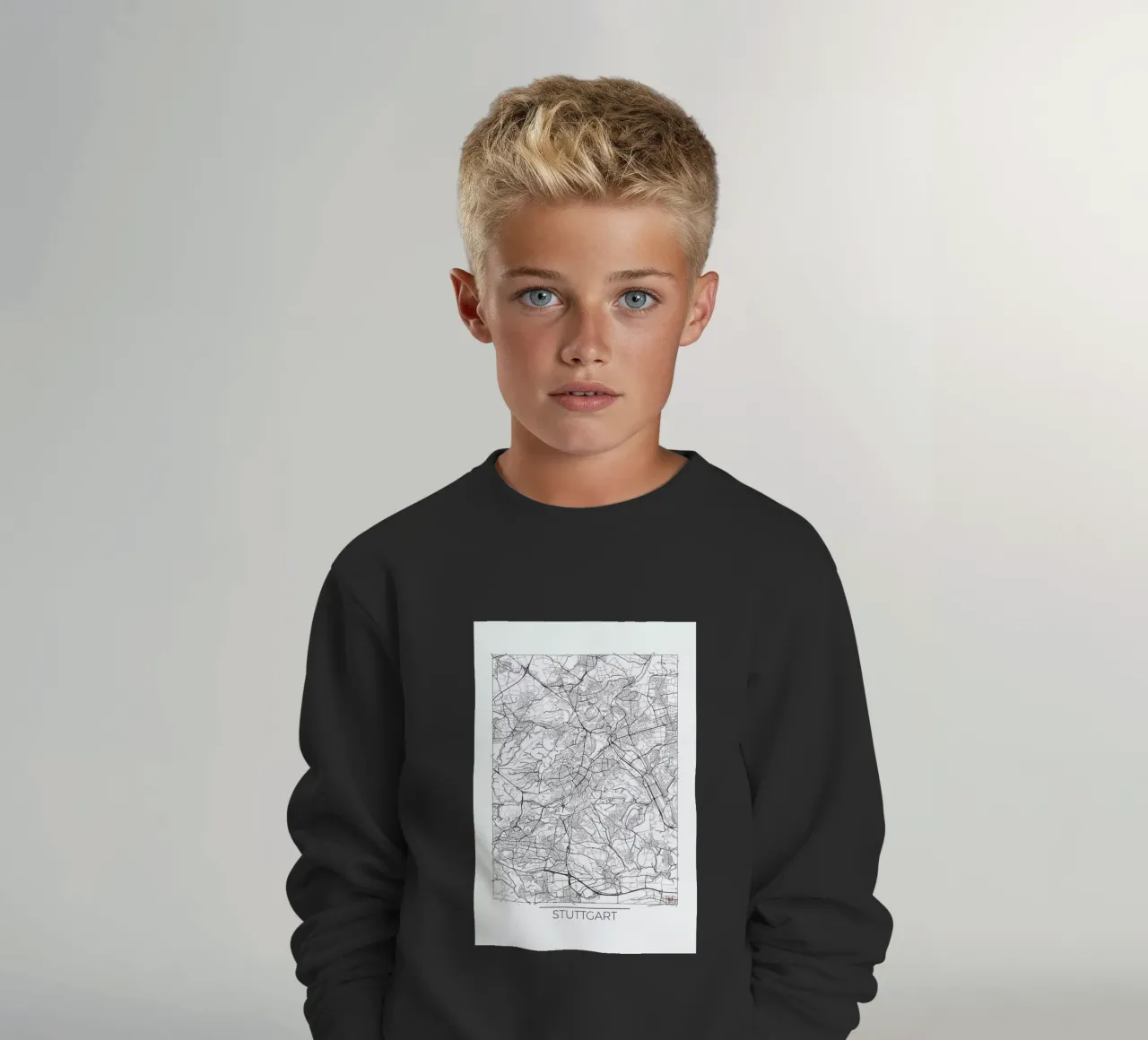 Stuttgart Minimal felpa bambino da Hubert Roguski