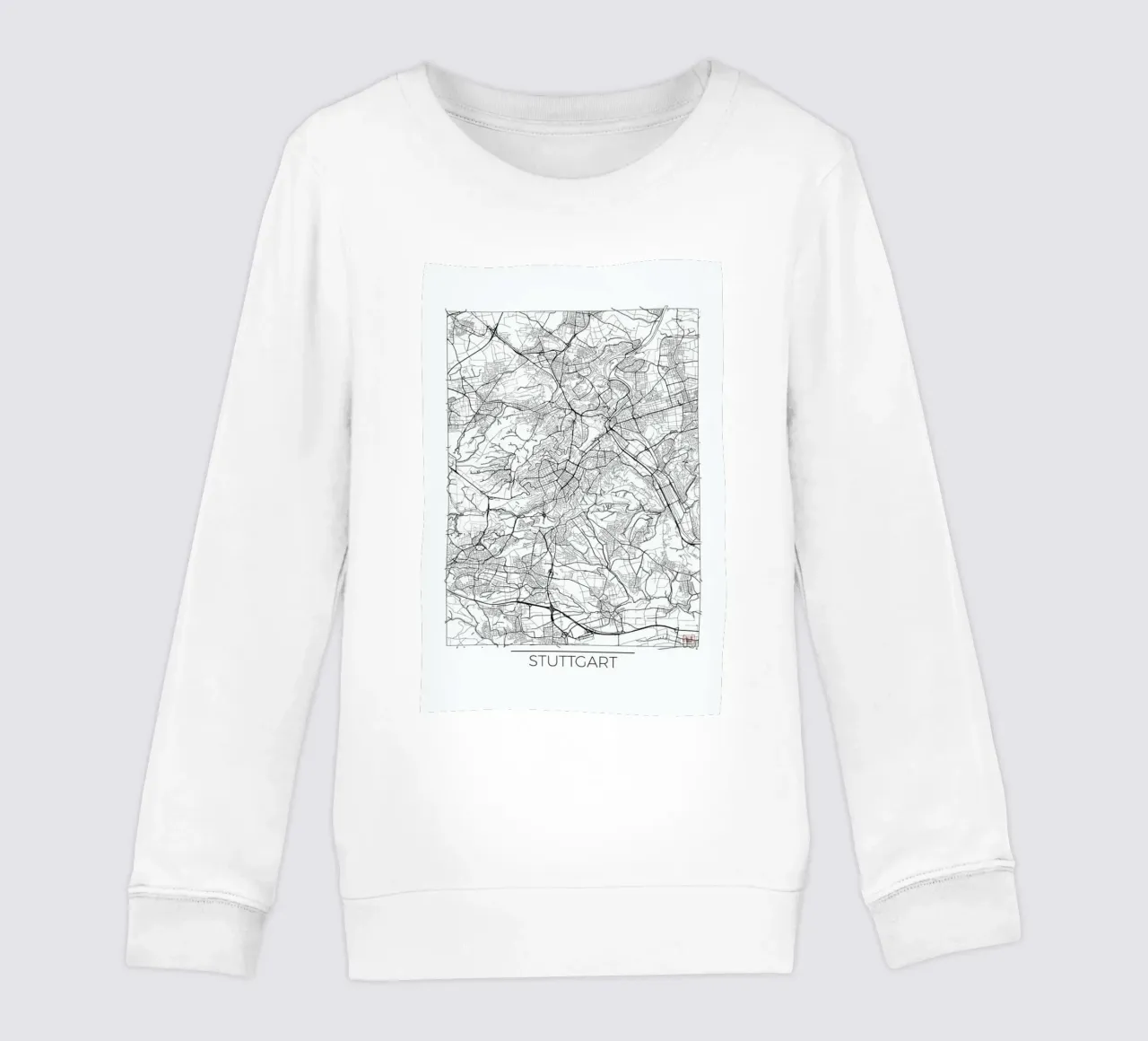 Stuttgart Minimal Kinder Sweatshirt von Hubert Roguski