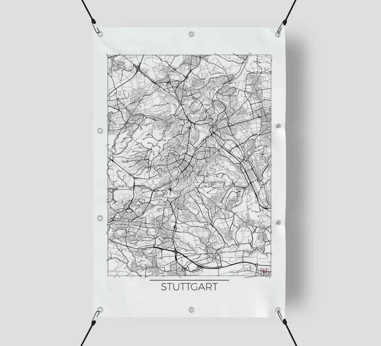 Stuttgart Minimal bâche pvc de Hubert Roguski