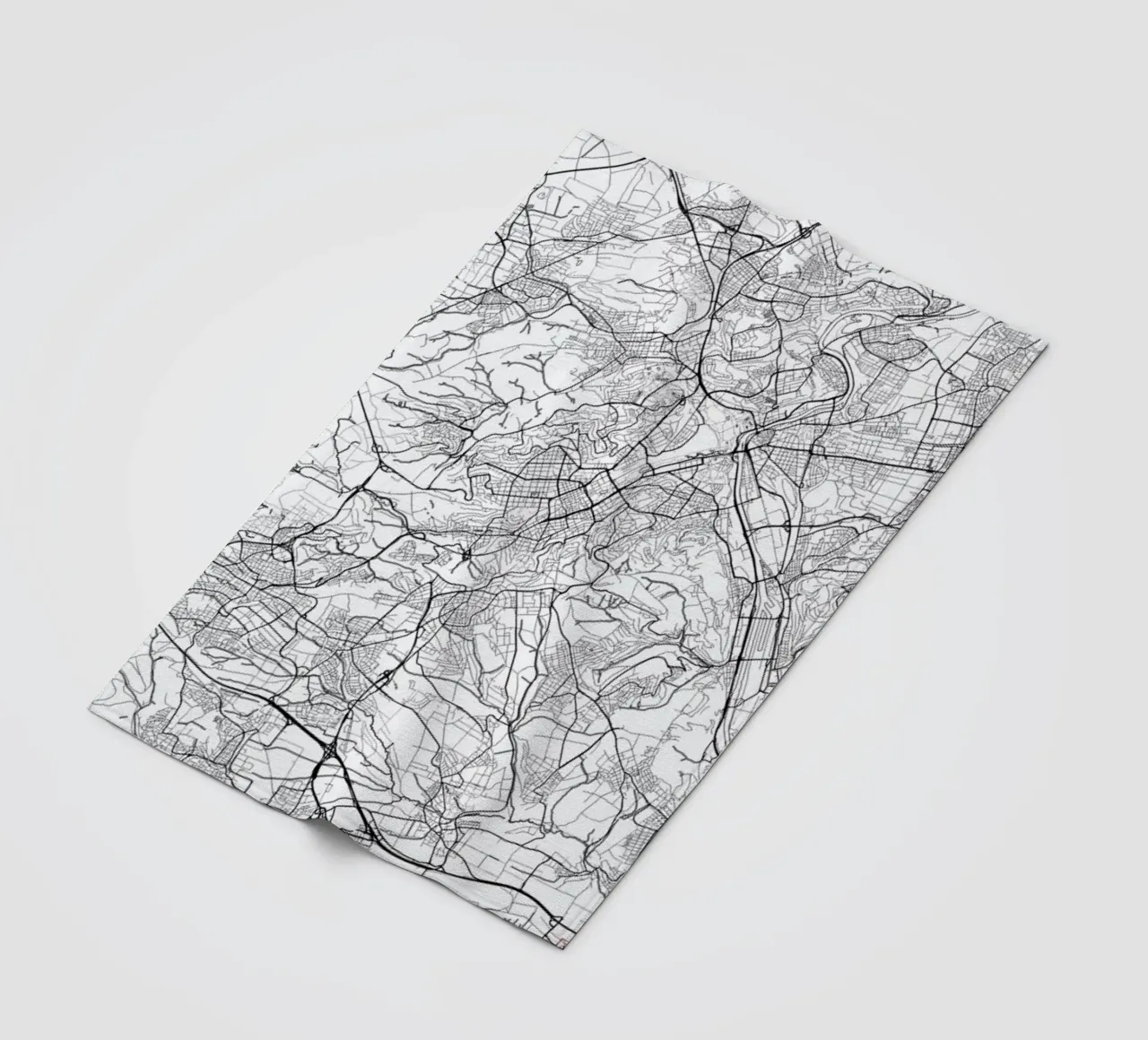 Stuttgart Minimal Fleecedecke von Hubert Roguski