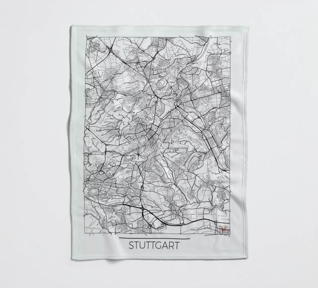 Stuttgart Minimal coperta in pile da Hubert Roguski