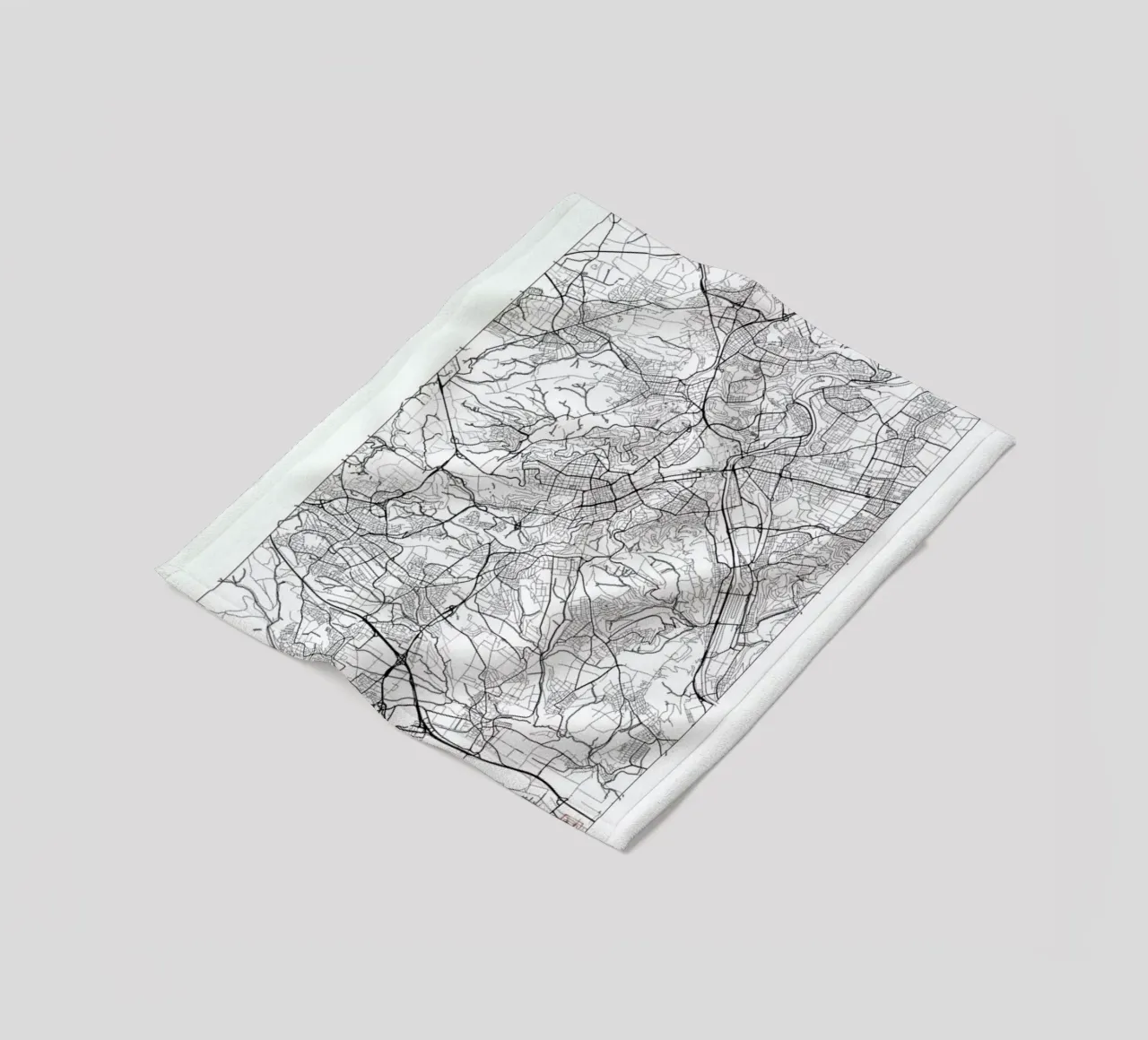 Stuttgart Minimal Fleecedecke von Hubert Roguski