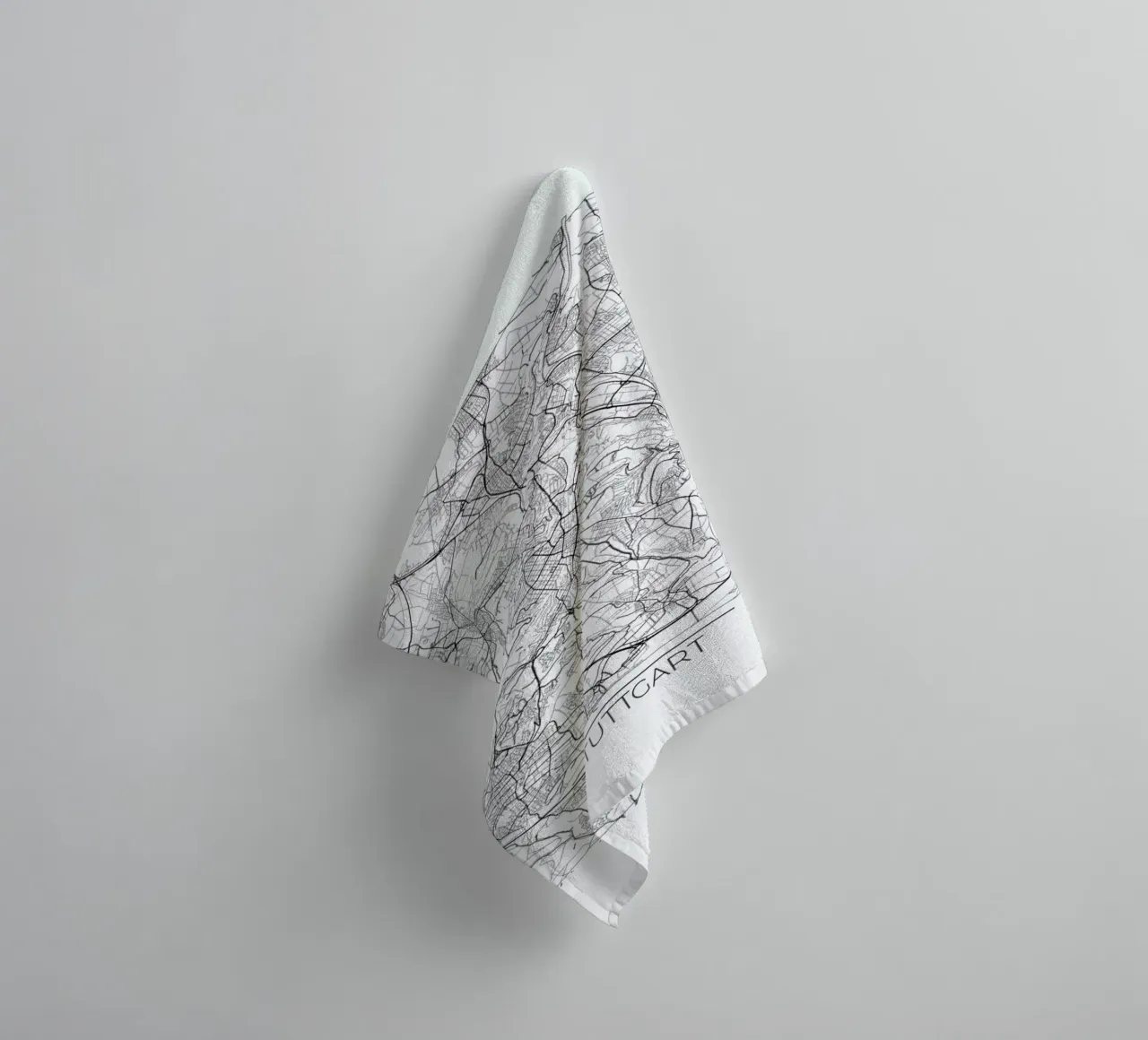 Stuttgart Minimal towel by Hubert Roguski